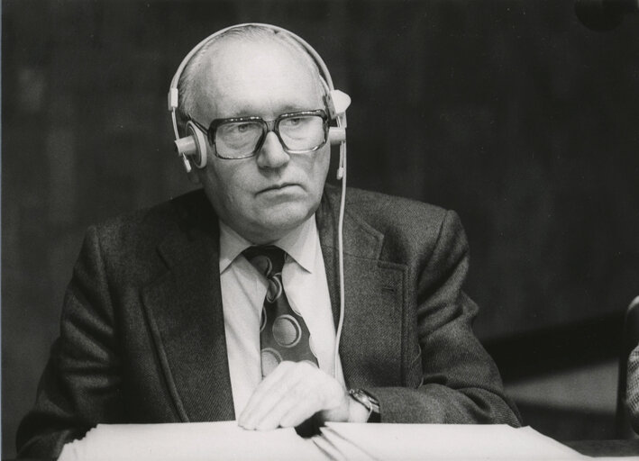 Gerhard FLÄMIG during the plenary session from December 11 to 15, 1978, in Luxembourg.