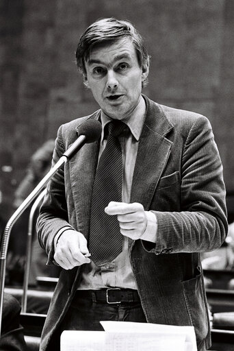 Pieter DANKERT during the plenary session from December 11 to 15, 1978, in Luxembourg.