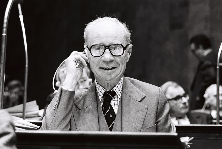 Charles FLETCHER-COOKE during the plenary session from December 11 to 15, 1978, in Luxembourg.