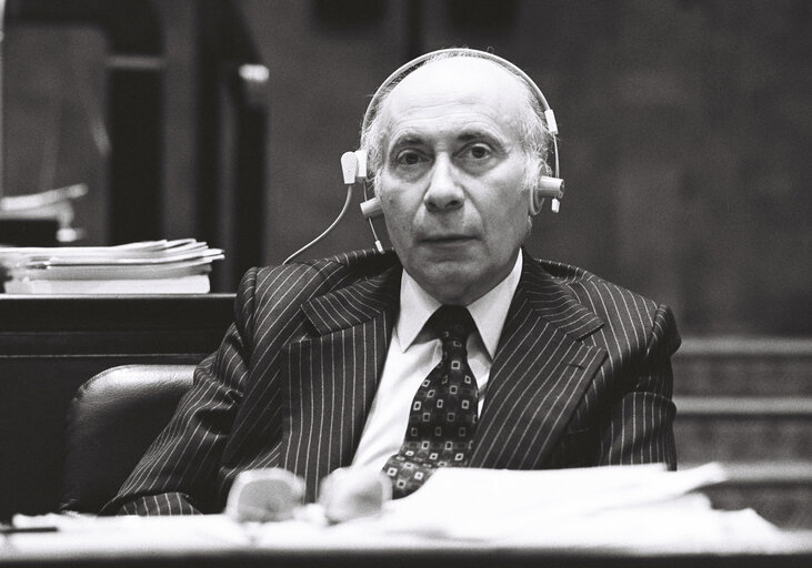 Henri-Guy CAILLAVET during the plenary session from December 11 to 15, 1978, in Luxembourg.