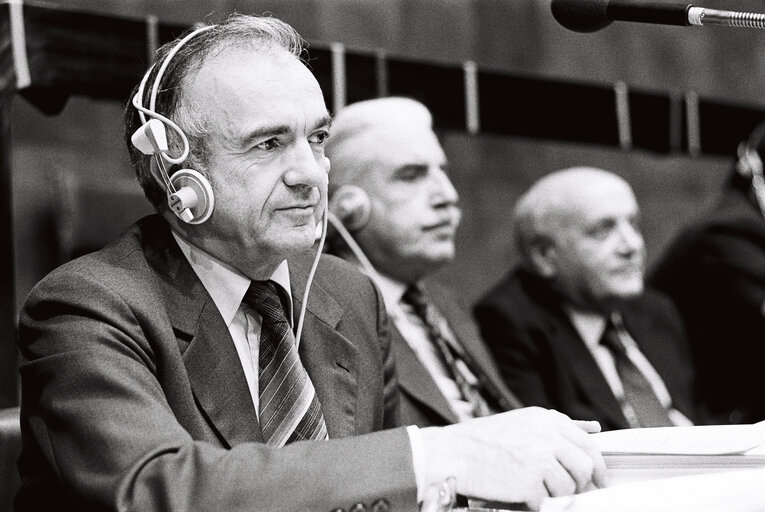 Andre SOURY during the plenary session from December 11 to 15, 1978, in Luxembourg.