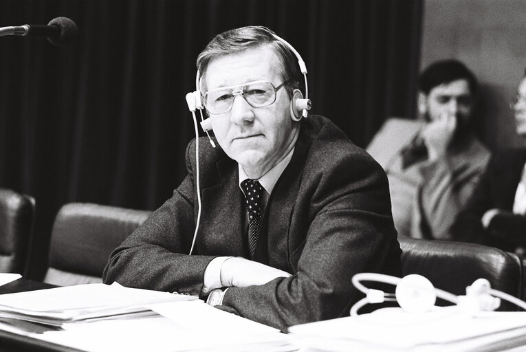 Teun TOLMAN during the plenary session from December 11 to 15, 1978, in Luxembourg.