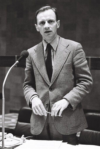 Jorgen Brondlund NIELSEN during the plenary session from December 11 to 15, 1978, in Luxembourg.