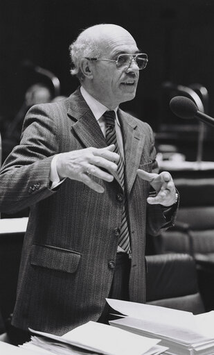 Isidor FRUH during the plenary session from December 11 to 15, 1978, in Luxembourg.