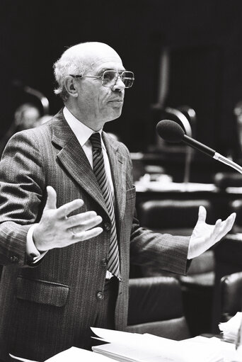 Isidor FRUH during the plenary session from December 11 to 15, 1978, in Luxembourg.