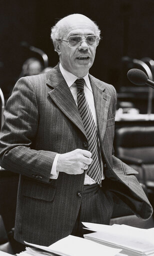 Isidor FRUH during the plenary session from December 11 to 15, 1978, in Luxembourg.