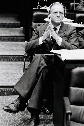 Philipp von BISMARCK during the plenary session from December 11 to 15, 1978, in Luxembourg.