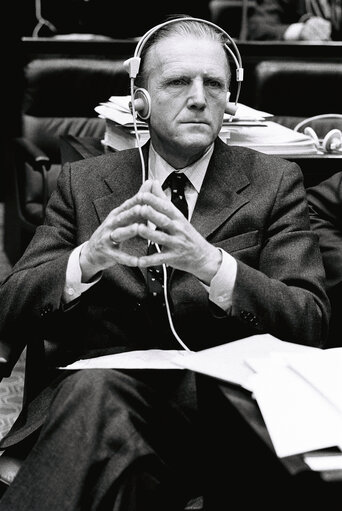 Philipp von BISMARCK during the plenary session from December 11 to 15, 1978, in Luxembourg.