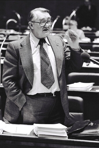 Heinrich AIGNER during the plenary session from December 11 to 15, 1978, in Luxembourg.