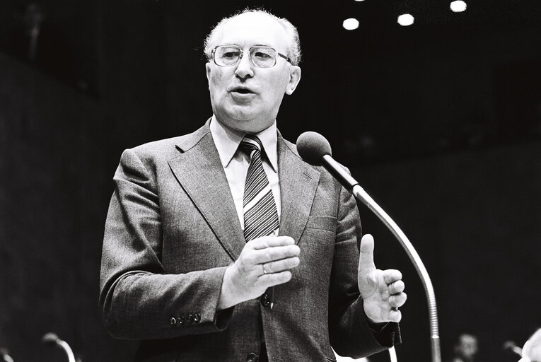 Willem ALBERS during the plenary session from December 11 to 15, 1978, in Luxembourg.