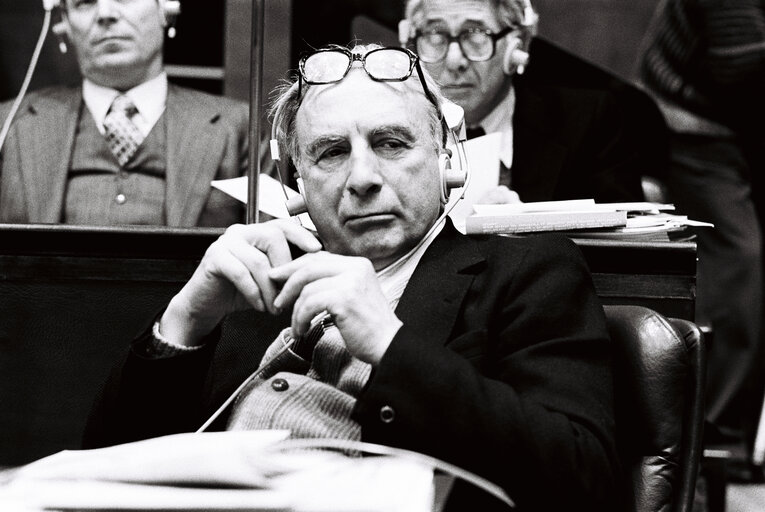 Silvio LEONARDI during the plenary session from December 11 to 15, 1978, in Luxembourg.