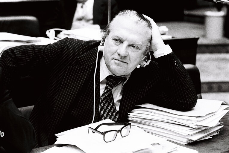 Mario ZAGARI during the plenary session from December 11 to 15, 1978, in Luxembourg.