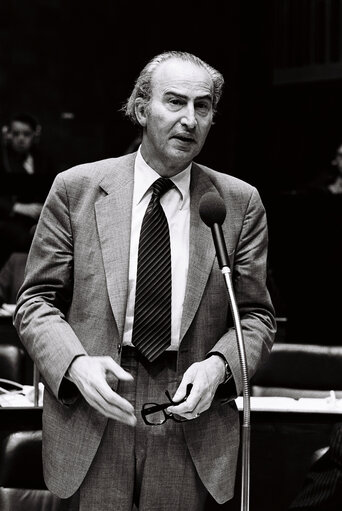 European Commissioner Henk VREDELING during the plenary session from December 11 to 15, 1978, in Luxembourg.