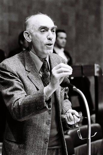 Aldo MASULLO during the plenary session from December 11 to 15, 1978, in Luxembourg.