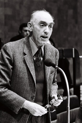 Aldo MASULLO during the plenary session from December 11 to 15, 1978, in Luxembourg.