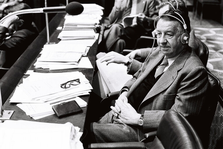 Georges PIANTA during the plenary session from December 11 to 15, 1978, in Luxembourg.