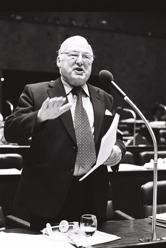 Lord John ARDWICK during the plenary session from December 11 to 15, 1978, in Luxembourg.