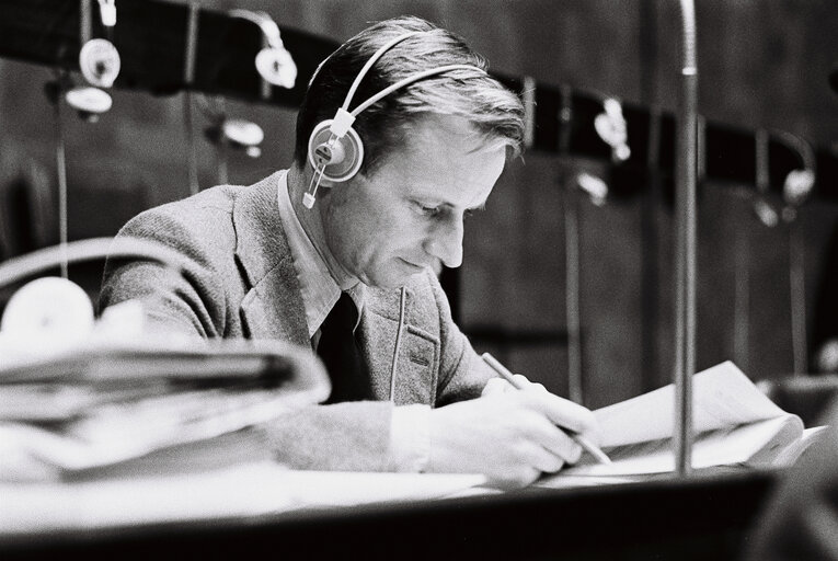 Jorgen Brondlund NIELSEN during the plenary session from December 11 to 15, 1978, in Luxembourg.