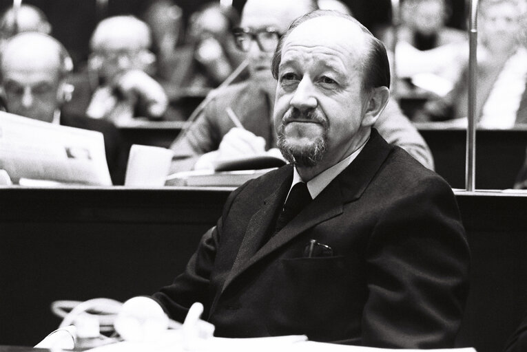 Erik Karl HOLST during the plenary session from December 11 to 15, 1978, in Luxembourg.