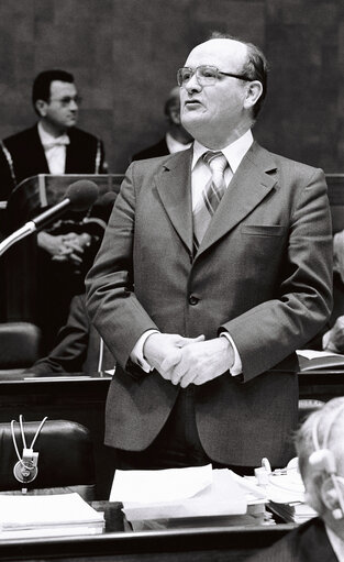 Jacques EBERHARD during the plenary session from December 11 to 15, 1978, in Luxembourg.