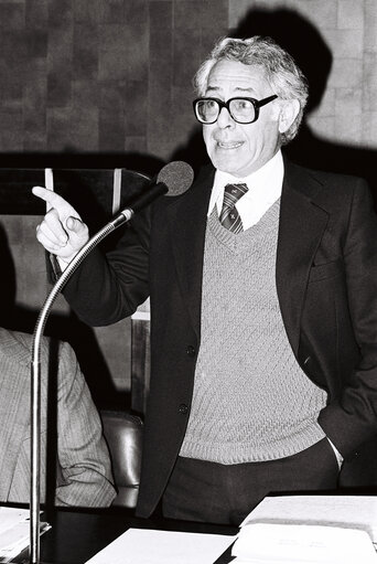 Armando PLEBE during the plenary session from December 11 to 15, 1978, in Luxembourg.