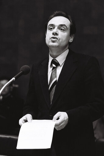 Heinz SCHREIBER during the plenary session from December 11 to 15, 1978, in Luxembourg.