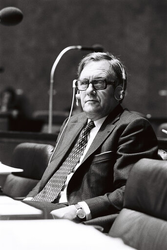 Børge HALVGAARD during the plenary session from December 11 to 15, 1978, in Luxembourg.