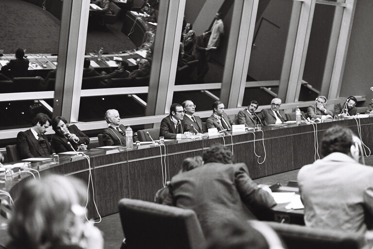 Photo 22 : President of Portugal António Ramalho EANES and EP President Emilio Colombo, in Strasbourg, November 1978.