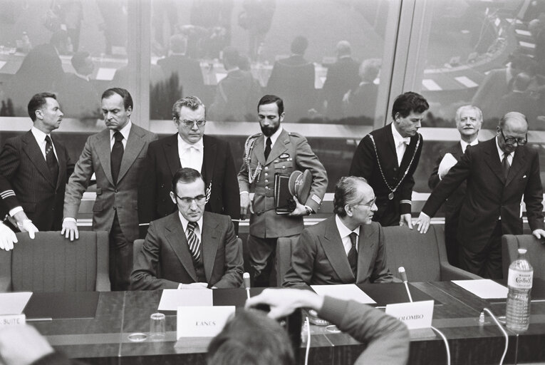 Nuotrauka 4: President of Portugal António Ramalho EANES and EP President Emilio Colombo, in Strasbourg, November 1978.