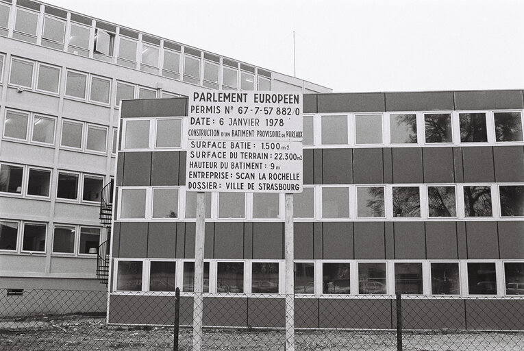 Demolition of the former EP building in Strasbourg, November 1978..