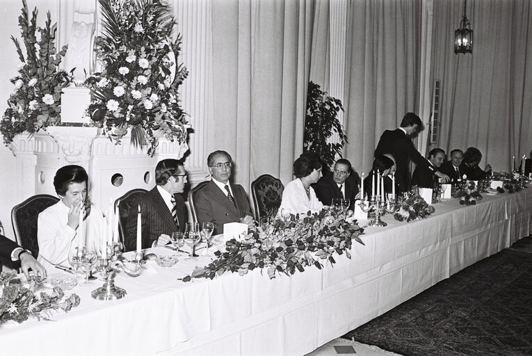 President of Portugal António Ramalho EANES and EP President Emilio Colombo, in Strasbourg, November 1978.