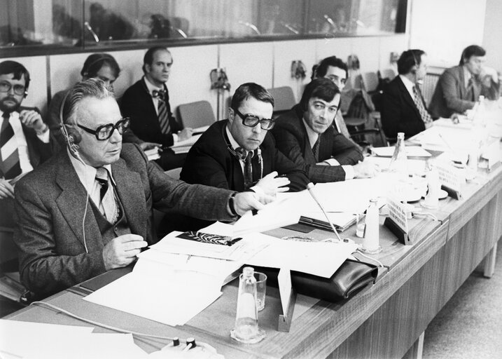 Foto 1: Jean LAURAIN during a meeting of the Committee on Agriculture, November 1978.