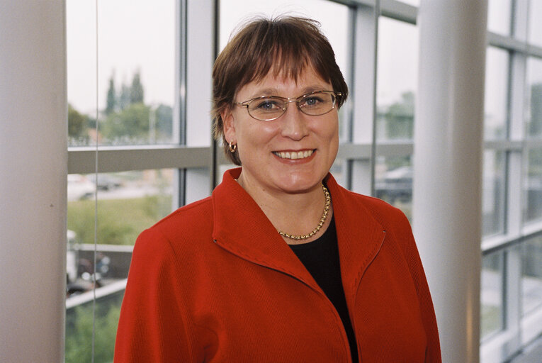 Foto 3: MEP Riitta MYLLER at the European Parliament in Strasbourg