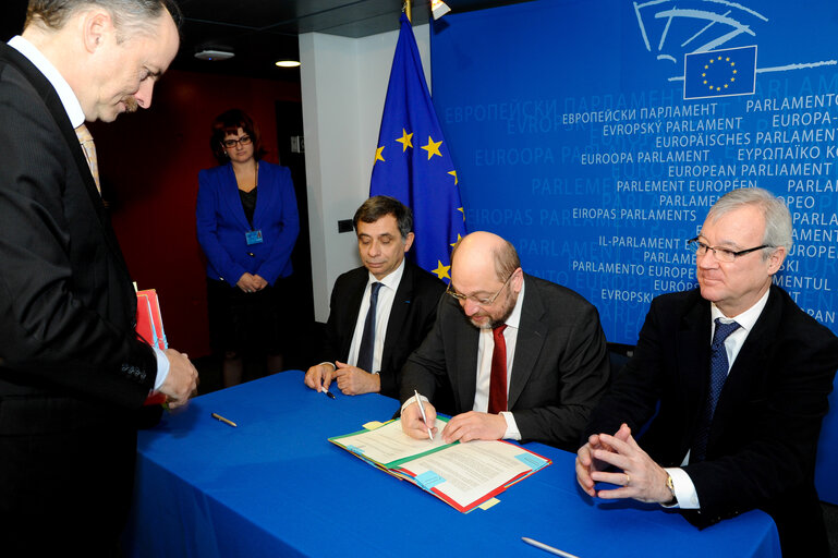 EP President at the Signature of the cooperation agreement between the European Parliament, the Economic and Social Committee and the Committee of the Regions