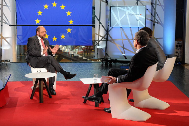 Fotografia 9: EP President Interview ' NZZ Standpunkte ' TV SRF1