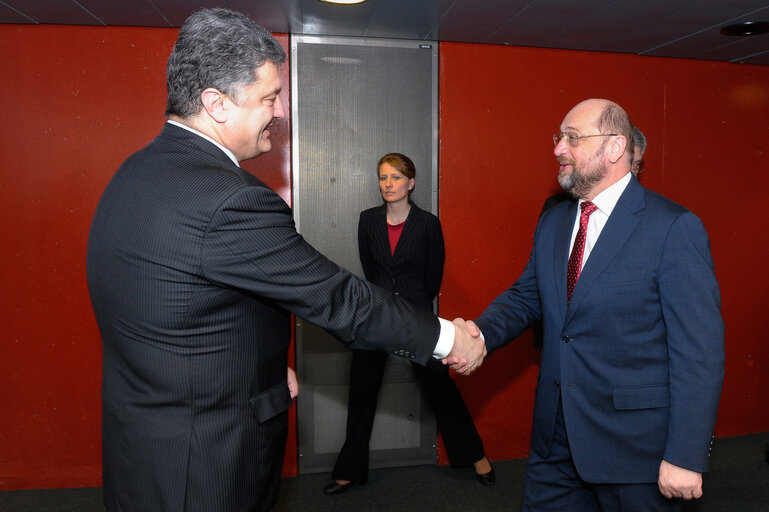 EP President meets with Ukrainian MP POROSHENKO
