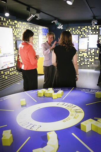 Opening of an exhibition at the Parlementarium