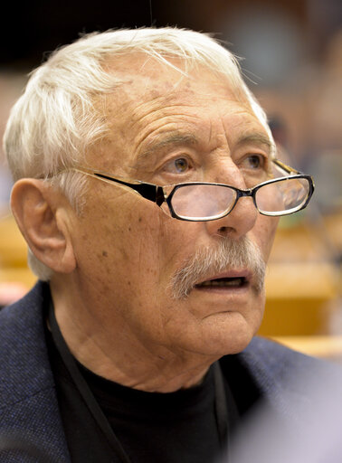 Foto 6: Portrait of Richard FALBR in plenary session in Brussels