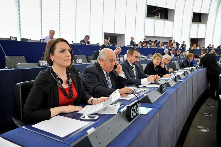 Снимка 5: Sandra PETROVIV JAKOVINA in plenary in Strasbourg