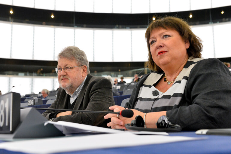 Dagmar ROTH-BEHRENDT in Plenary session week 16 2014 in Strasbourg