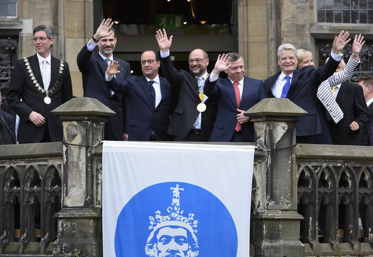 Ceremony of the 57th International Charlemagne Prize in Aachen, Germany, on 14th May, 2015.