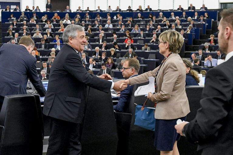 Plenary session week 46 2017 in Strasbourg - Votes followed by explanations of Votes