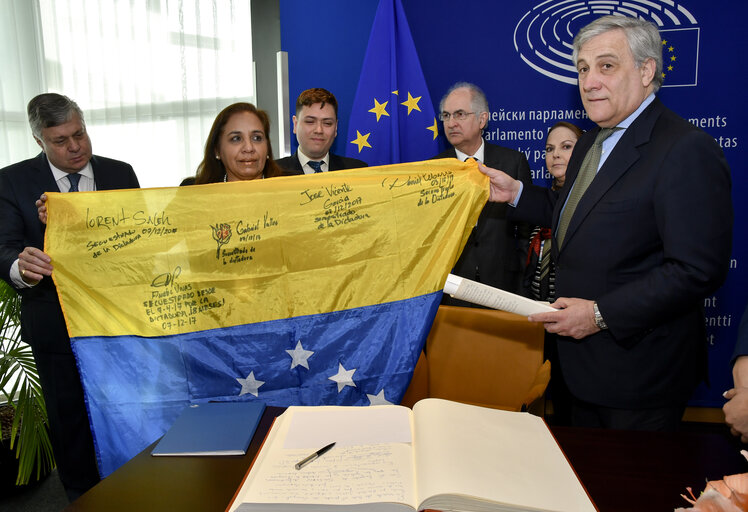 Sakharov Prize 2017 - Antonio TAJANI - EP President meets with the Laureates