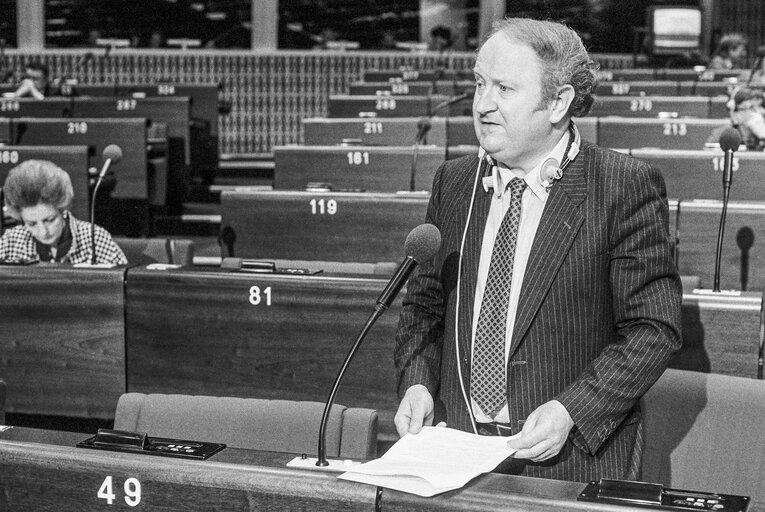 Portrait of Mep Séamus PATTISON during the plenary session at the EP in Strasbourg