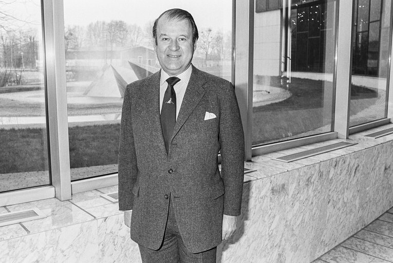 Portrait of MEP Basil DE FERRANTI in the European Parliament in Strasbourg