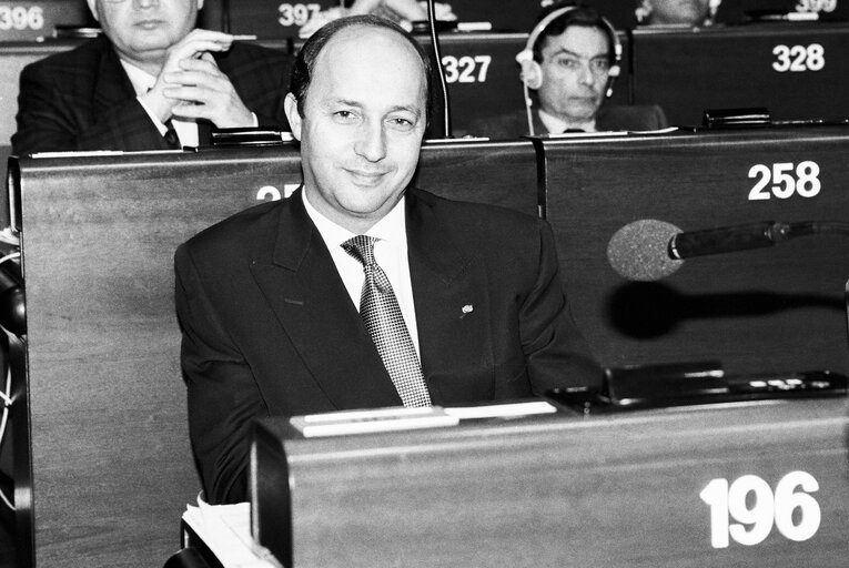 Visit of President of France at the European Parliament in Strasbourg