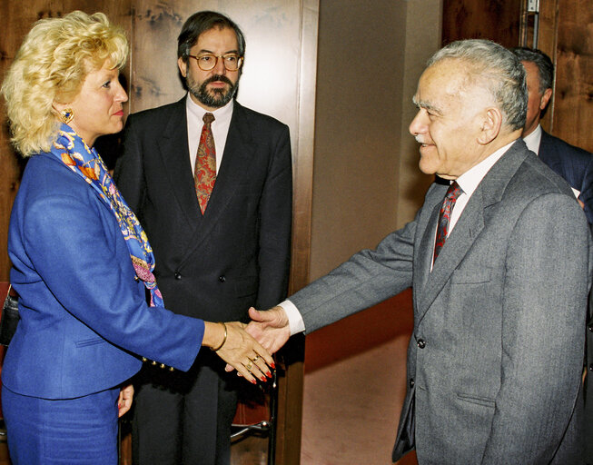 Official visit of the Prime Minister of Israel  to the EP in Strasbourg on the 22nd of October 1991