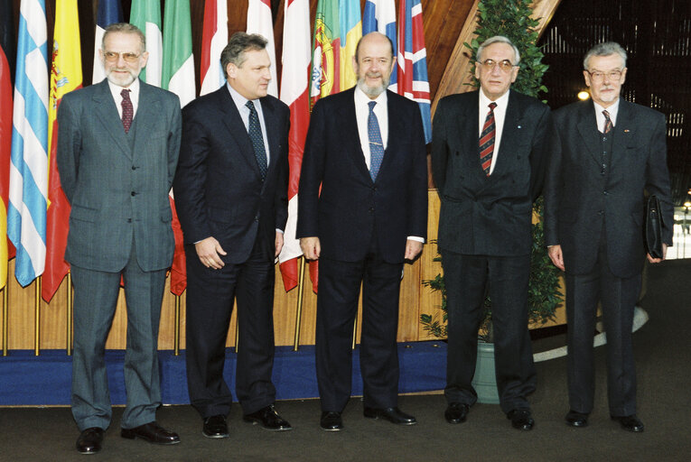 Formal sitting of the EP during the official visit of the President of Poland to the EP.