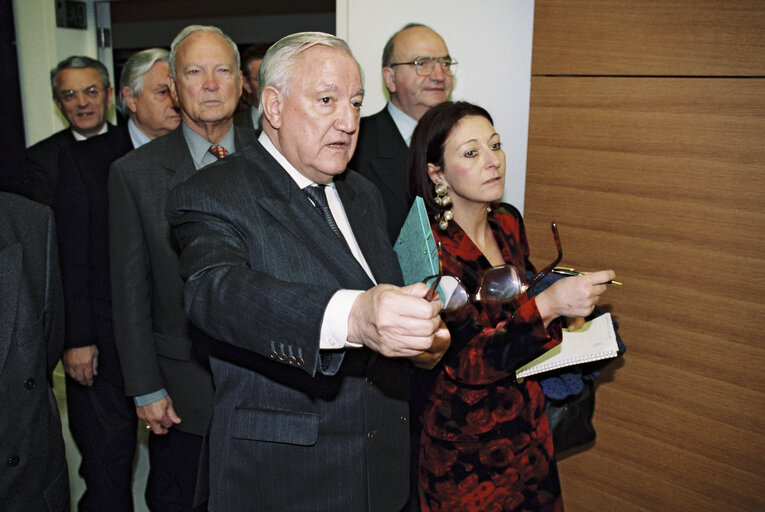 Christian PONCELET, the President of the French Senate in Strasbourg in October 1999.