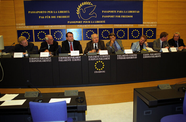 Press conference on the launch of the Passport for Freedom.